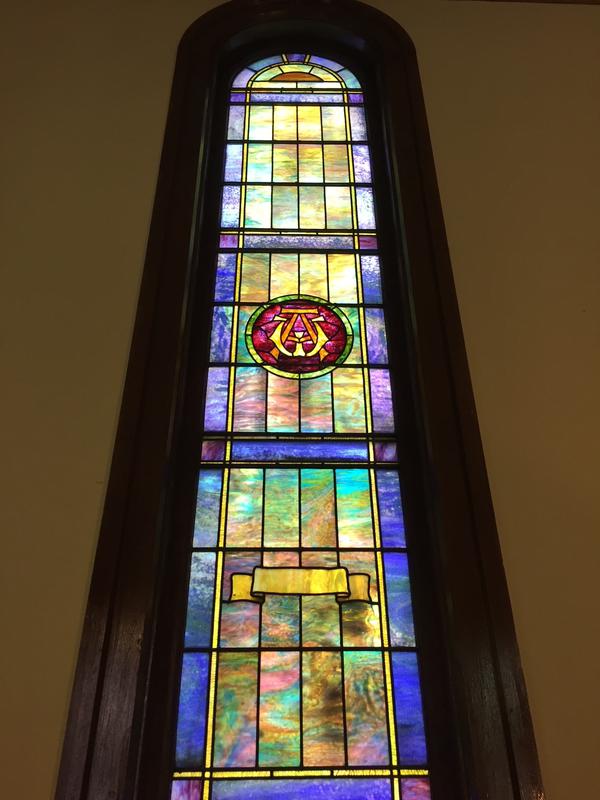 Bemis Memorial Window:  ornamental window