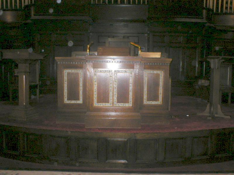Shipley Memorial Pulpit:  pulpit stand