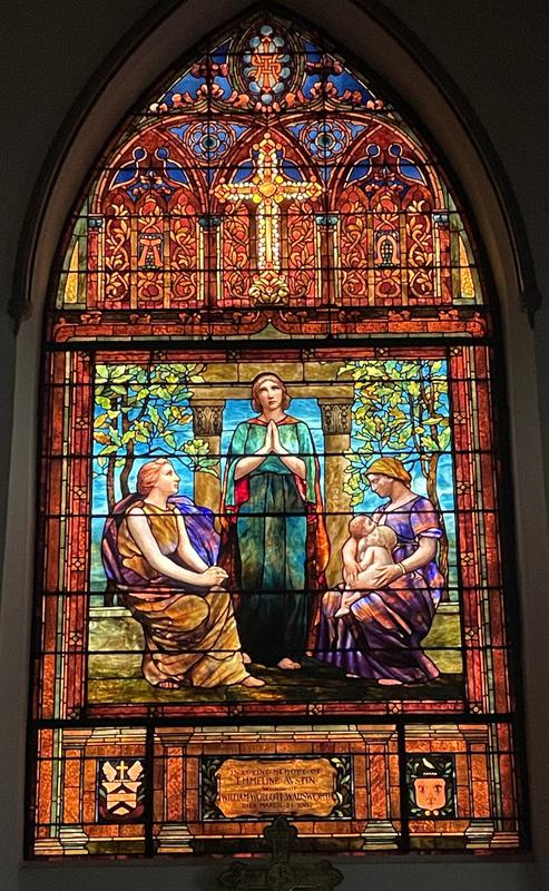 Wadsworth Memorial Window:  Faith, Hope and Charity