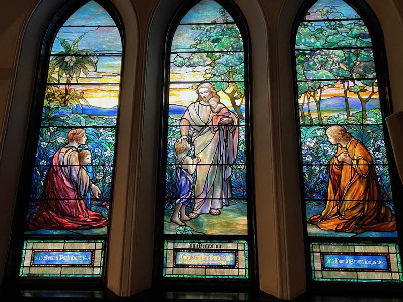 Hays Memorial Window:  Christ Blessing Little Children