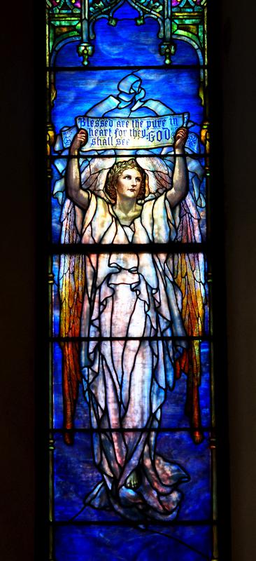 Marshall and Beattie Memorial Window:  Blessed are the Pure in Heart
