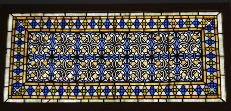 two geometric panels