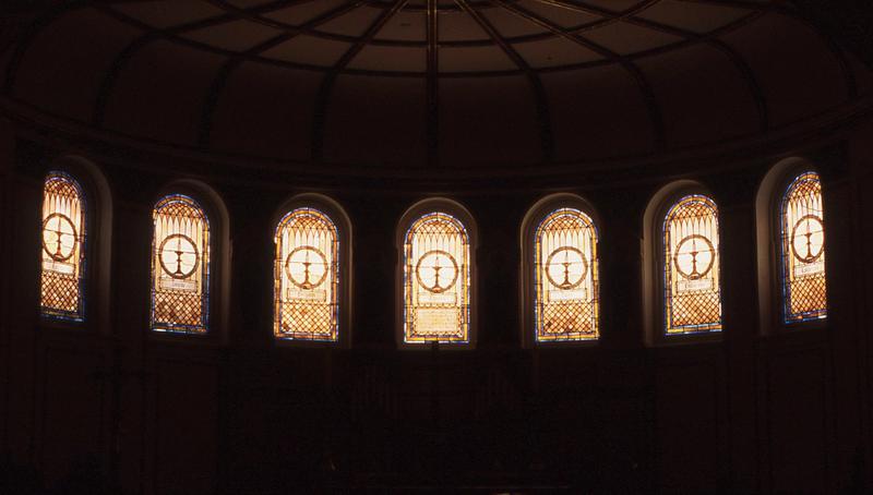 Earle Memorial Window:  seven ornamental windows