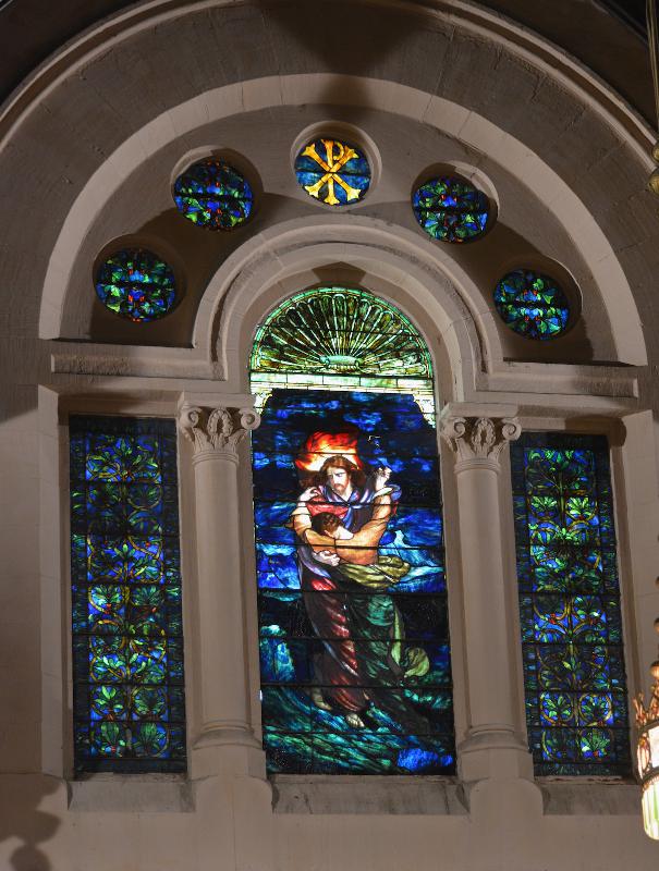 Willard Memorial Window:  Christ Walking on the Sea