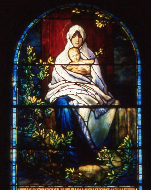 Noble Memorial Window:  Madonna and Child