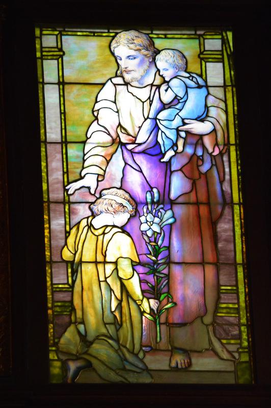 Corbett Memorial Window:  Christ Blessing the Children