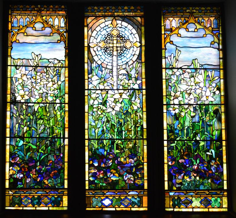Peters Memorial Window:  Resurrection Lilies
