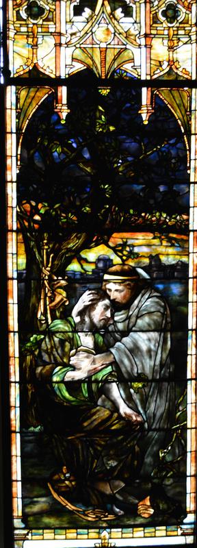 Smith and Newcomb Memorial Window:  Good Samaritan