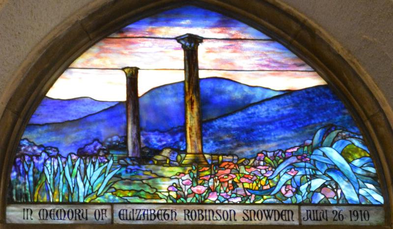 Snowden Memorial Window:  Scene at the Base of the Acropolis