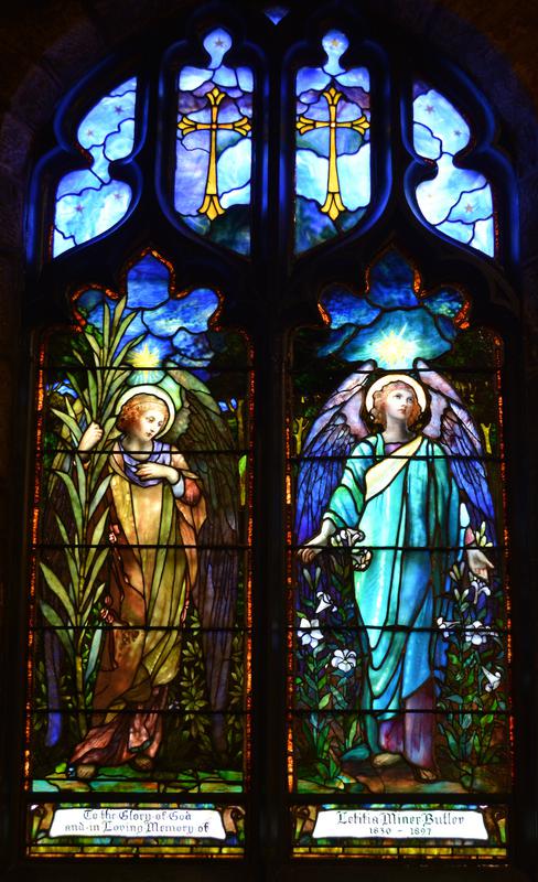 Butler Memorial Window:  Angel of Peace and Angel of Resurrection