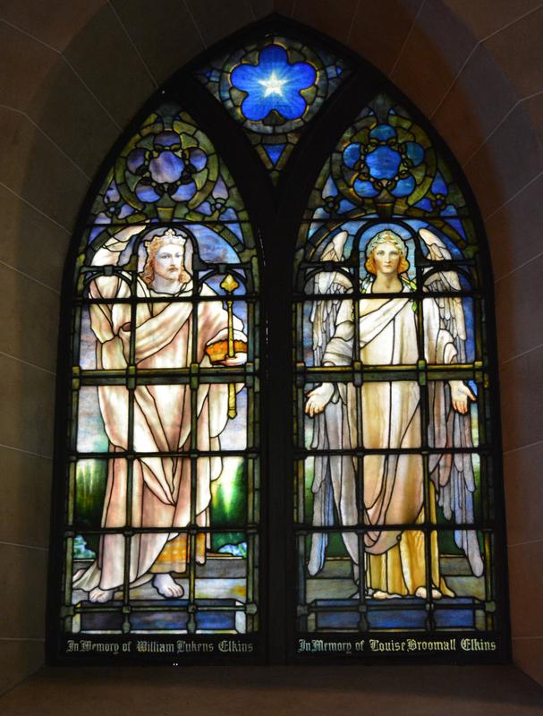 Elkins Memorial Window:  Behold I stand at the Door and Knock