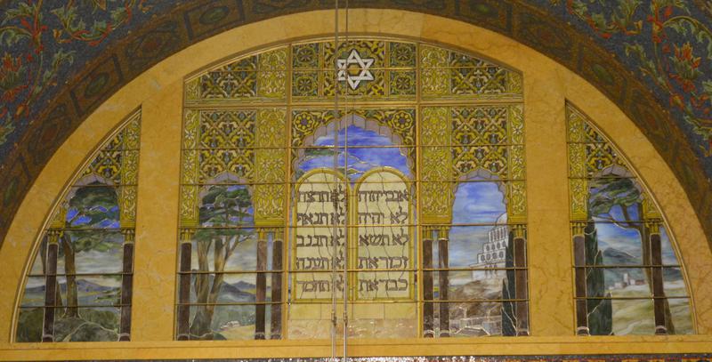 May Memorial Window:  Ten Commandments