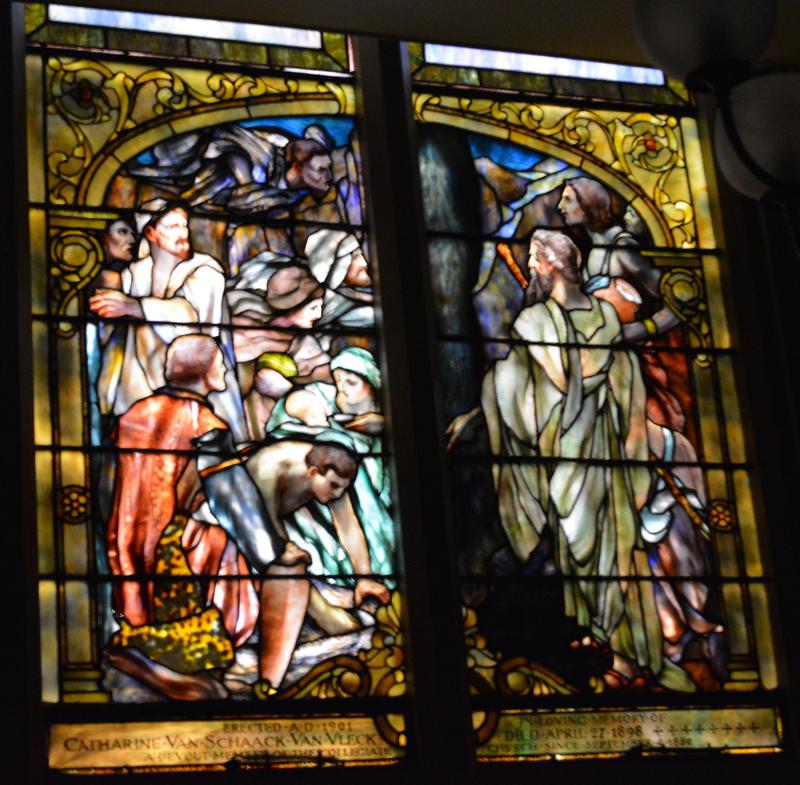 Van Vleck Memorial Window:  Moses and the Burning Bush