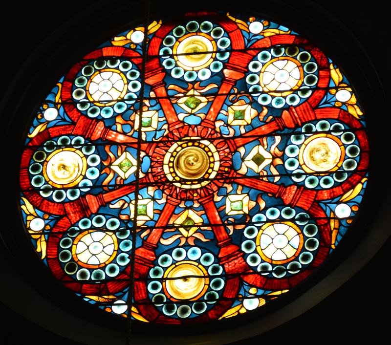 Vinton Memorial Window:  rose window