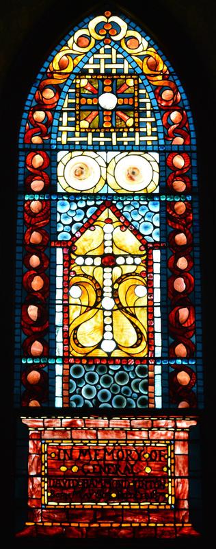Vinton Memorial Window:  cross