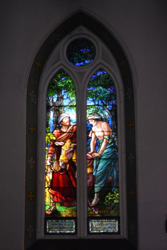 Curtis Memorial Window:  Good Samaritan