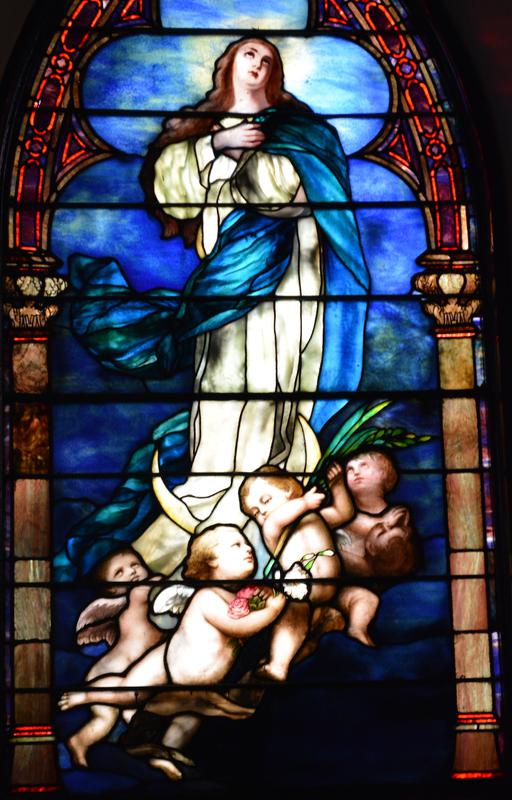 Peterson Memorial Window:  Assumption of the Blessed Virgin