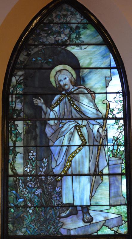 Howell Memorial Window:  Christ Knocking at Door