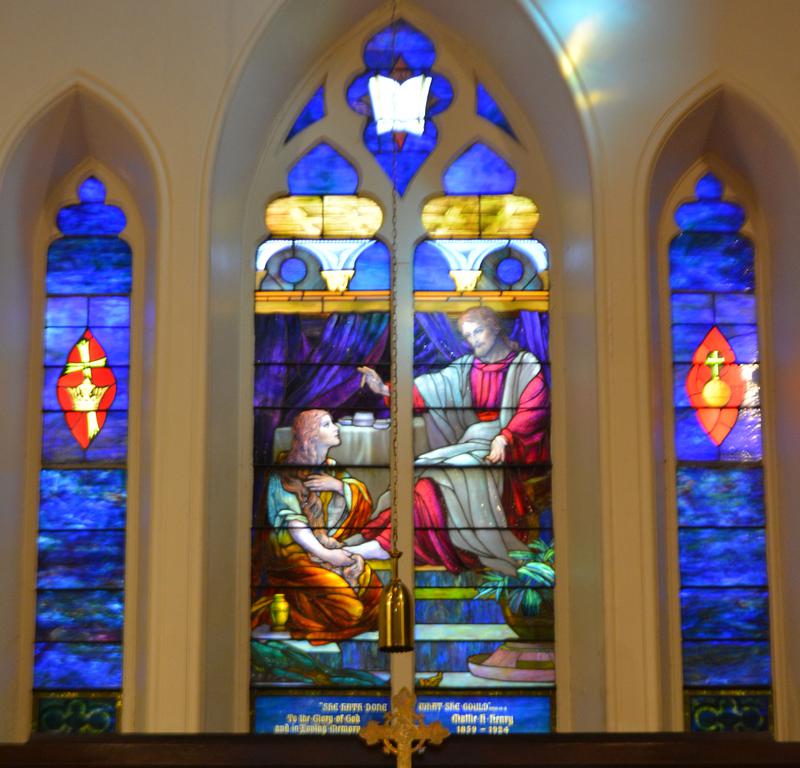Henry Memorial Window:  The Anointing of Christ in the House of Simon