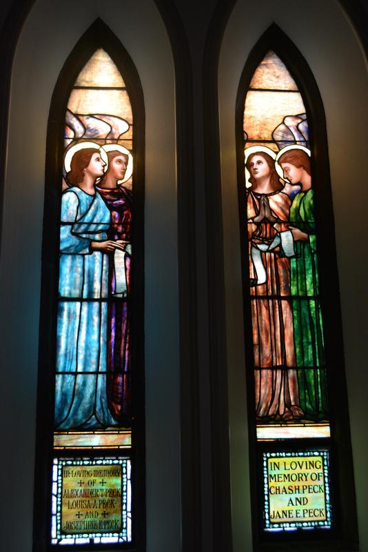 Peck Memorial Window:  angels