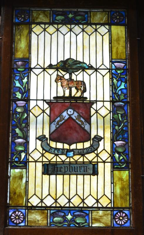Hepburn Memorial Window:  coat-of-arms design
