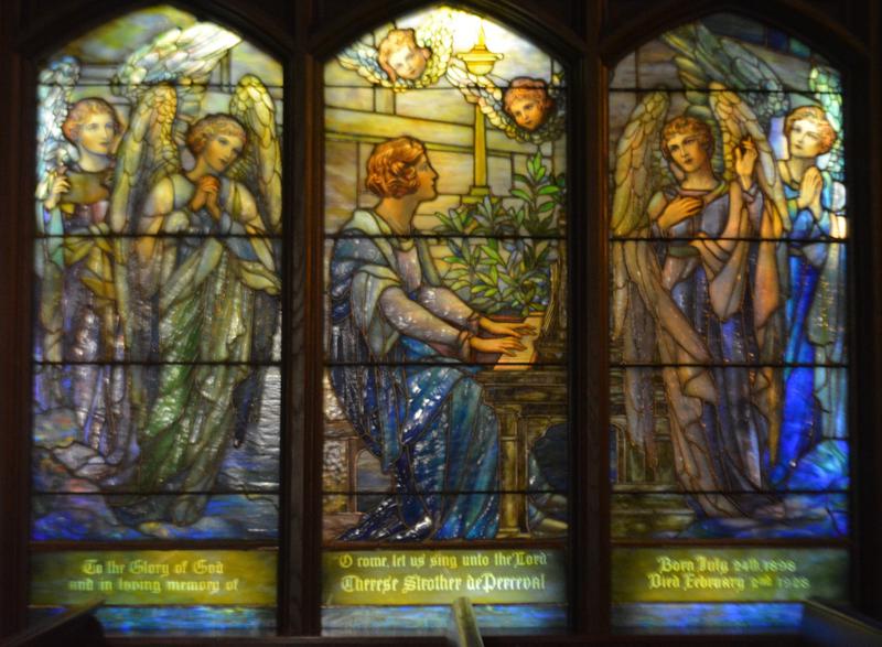 de Perceval Memorial Window:  St. Cecelia