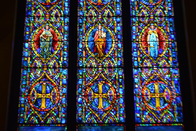 Gibbs Memorial Window:  Faith, Hope and Charity