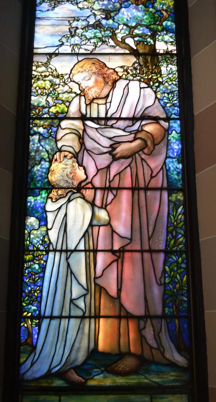 Arlt Memorial Window:  Jesus and a Young Child