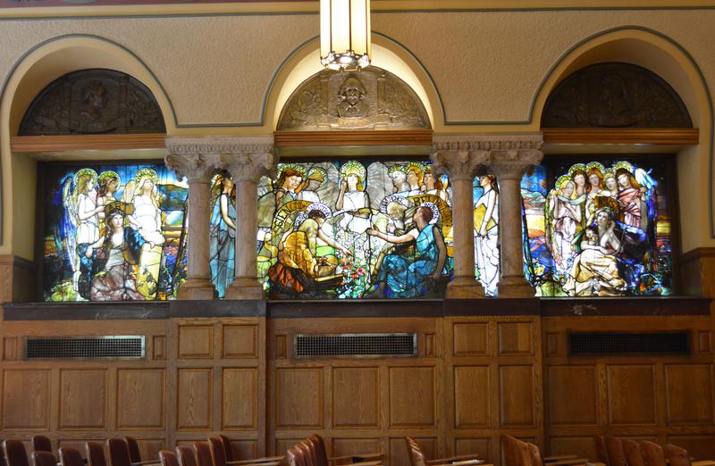 Lusk Memorial Window:  Education