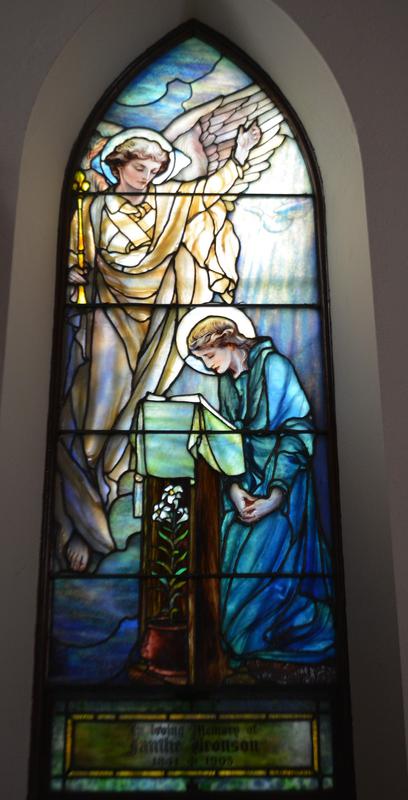 Bronson Memorial Window:  Annunciation to Mary
