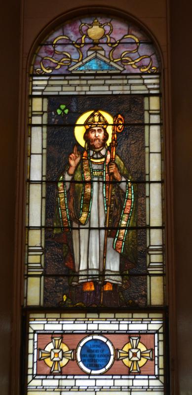 Hannon Memorial Window:  St. Patrick