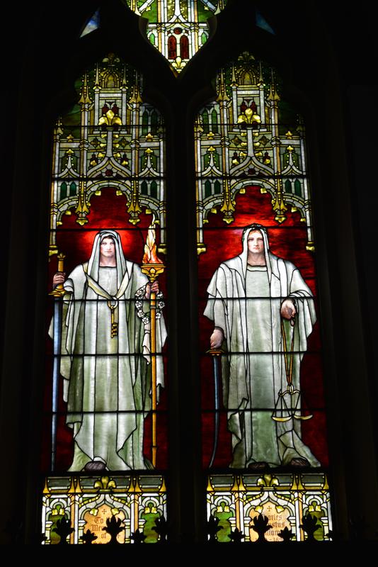 Williams Memorial Window:  Truth and Justice