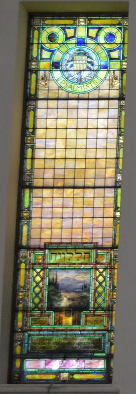 Halle Memorial Window:  ornamental, Psalmists