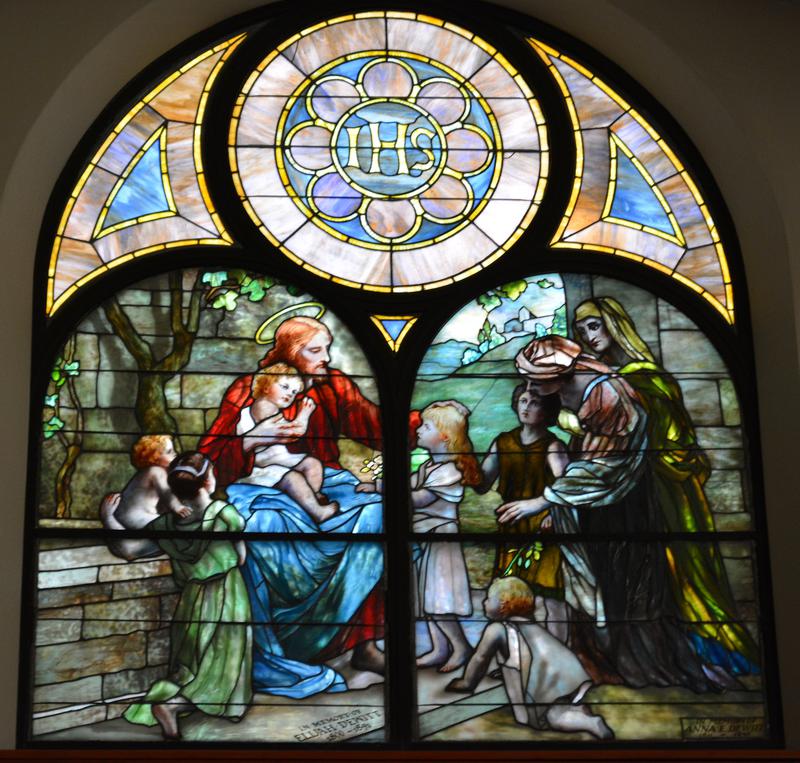 DeWitt Memorial Window:  Christ Blessing Children