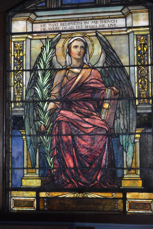 Morris Memorial Window:  Angel of Resurrection