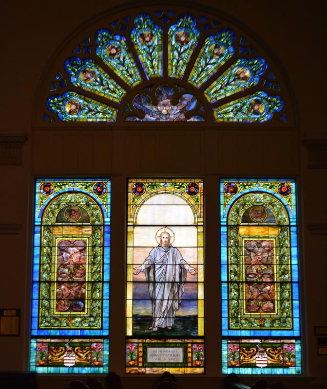 Cameron Memorial Window:  Figure of Christ