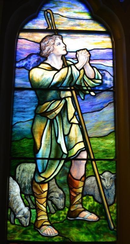Snyder Memorial Window:  David as boy