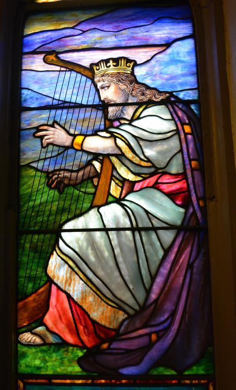 Snyder Memorial Window:  David as king