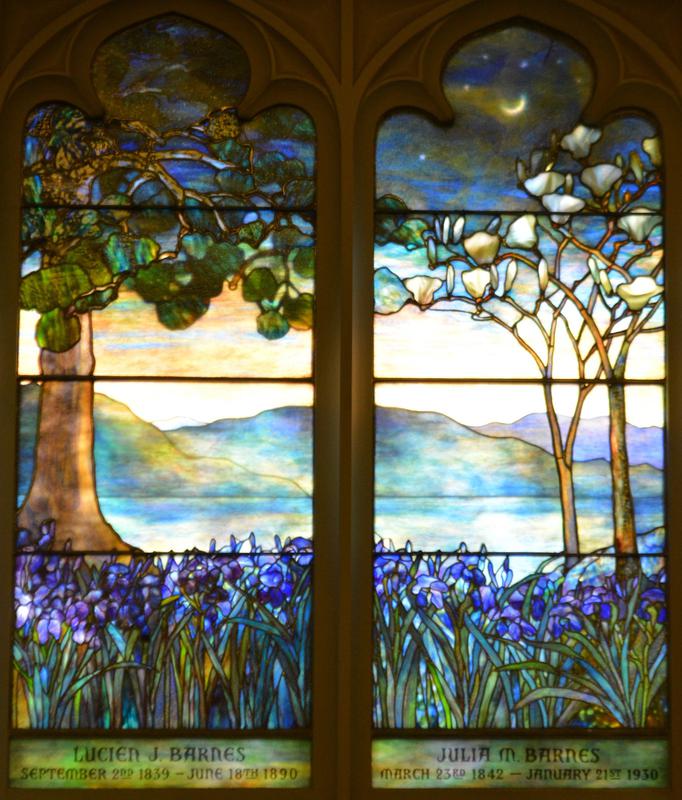 Barnes Memorial Window:  landscape