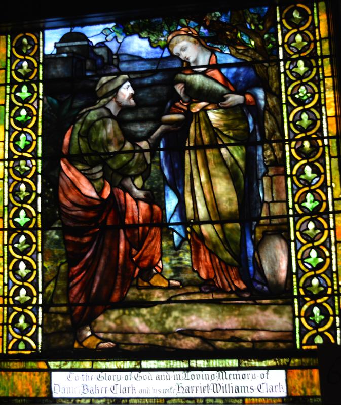 Clark Memorial Window:  Woman at Well