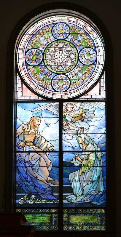 Walker Memorial Window:  Christ and the Good Woman