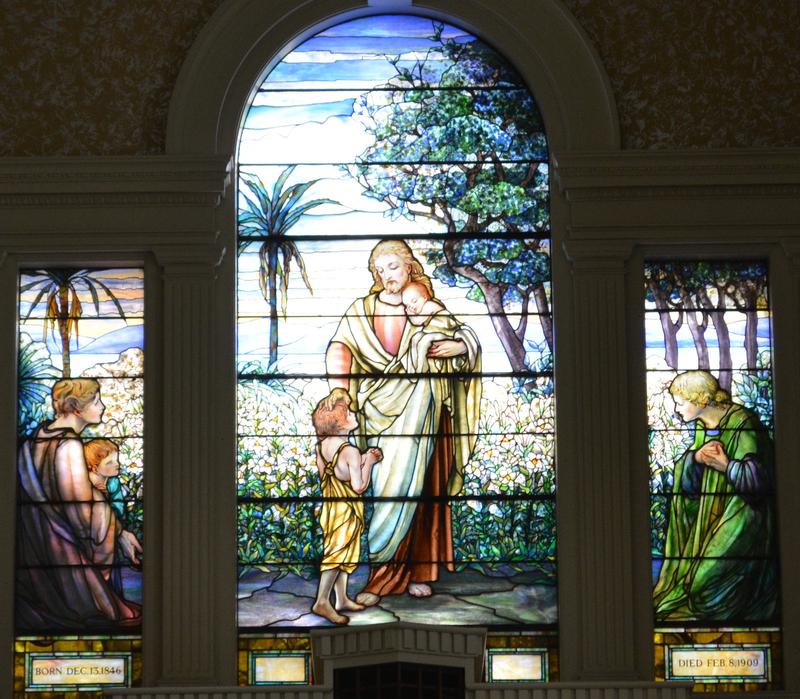 Brittain Memorial Window:  Christ Blessing Little Children