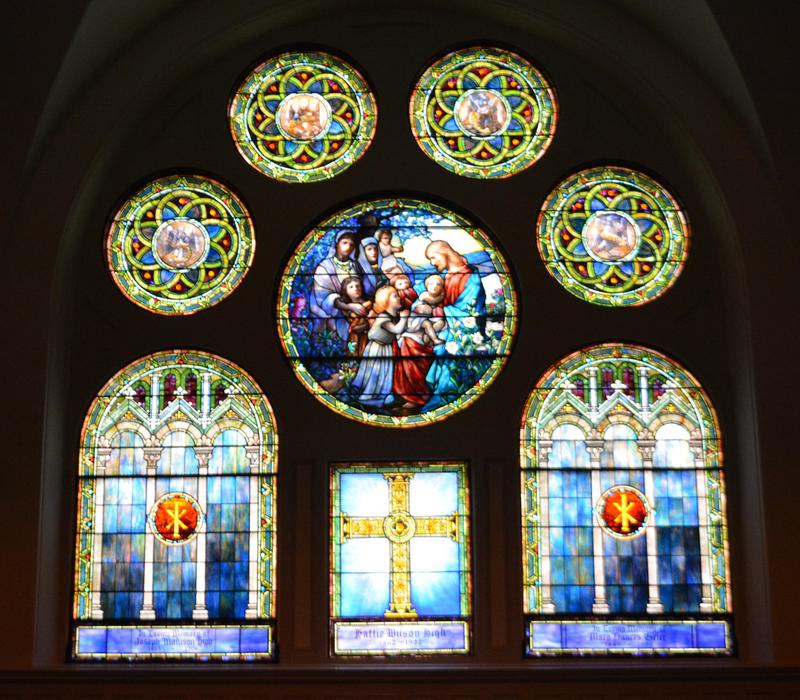 High and Grier Memorial Window:  Christ Blessing Children