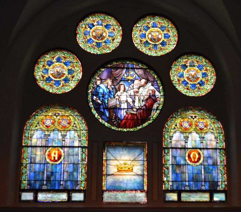 Harris, Dick and Inman Memorial Window:  Christ in Temple