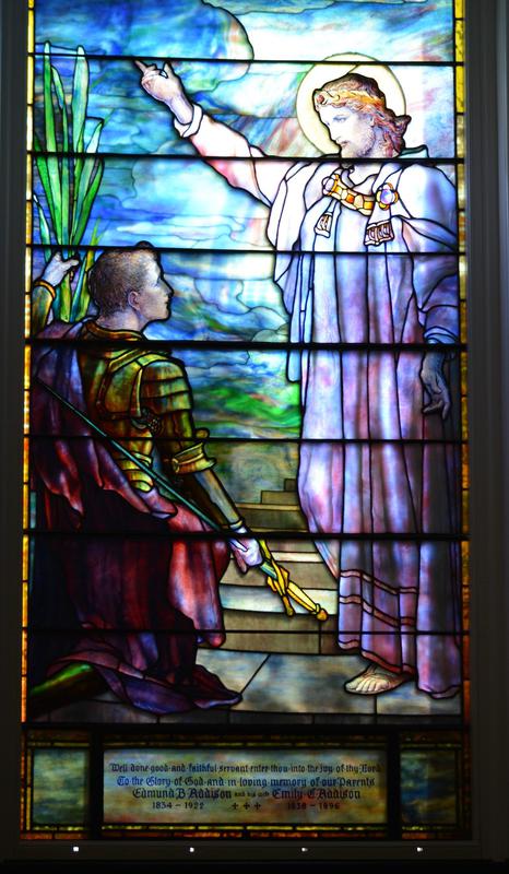 Addison Memorial Window:  Jesus and the Roman Centurion