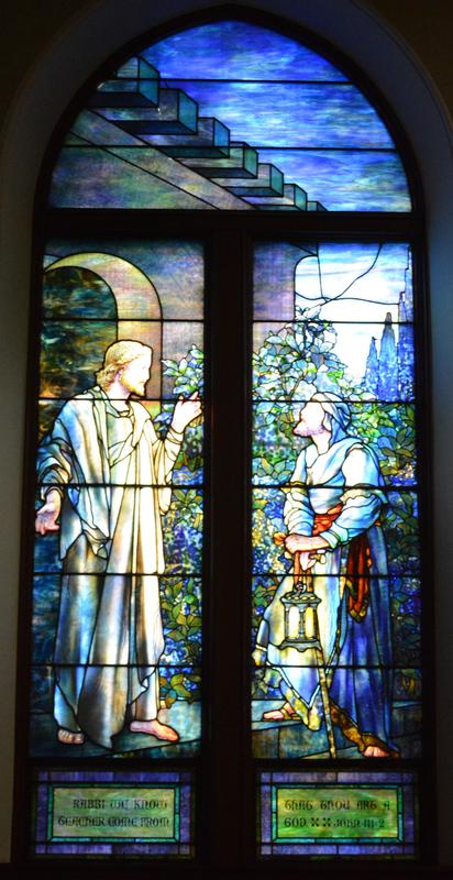 Thomas Memorial Window:  Christ and Nicodemus