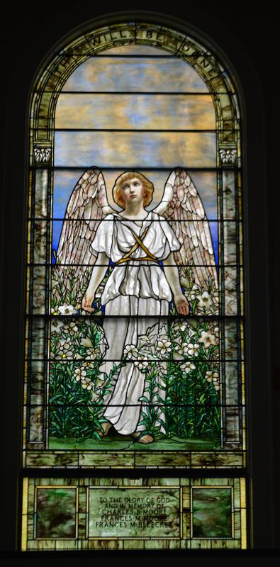 Moore-Bleecker Memorial Window:  Angel of the Resurrection