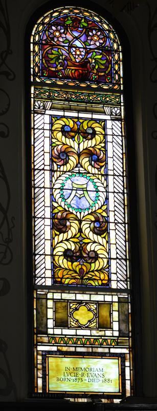 Evans Memorial Window:  ornamental