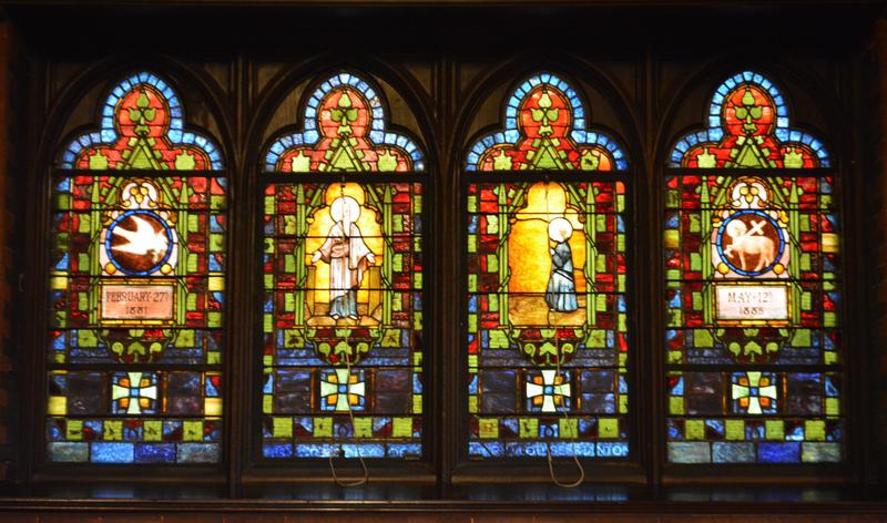 Stanton Memorial Window:  ornamental windows