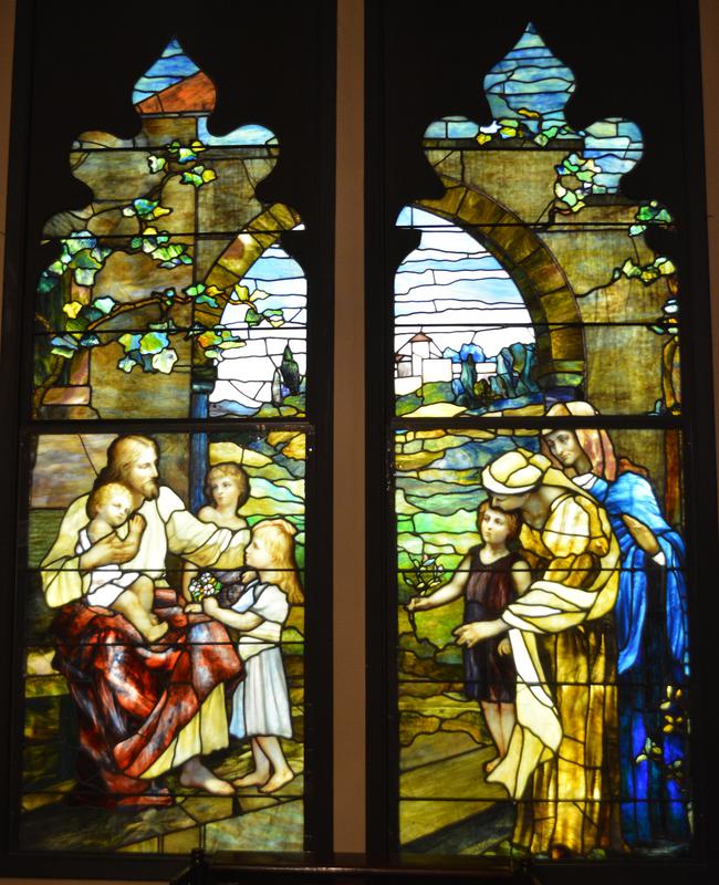 Lounsbery Memorial Window:  Christ Blessing Children